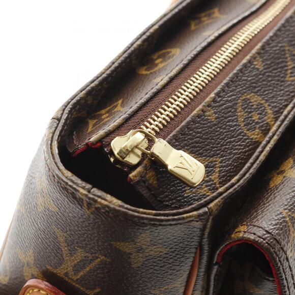 Louis Vuitton Viva Cite Monogram Shoulder Bag Canvas Leather Brown - Picture 9 of 10